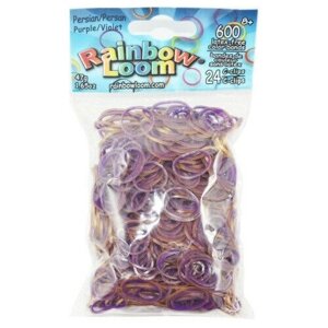 Резиночки безлатексные "Rainbow Loom", с клипсами, цвет: фиолетовый, золотистый, 600 шт в Москве от компании М.Видео