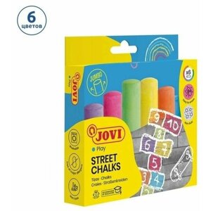 Мелки цветные 6 цветов, JOVI, круглые, для малышей в Москве от компании М.Видео