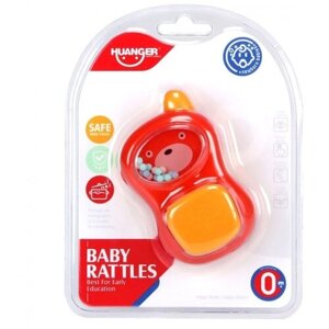 Игрушка погремушка HAUNGER Телефончик Red/Красный 8*12 см/ игрушка в подарок мальчику и девочке в Москве от компании М.Видео