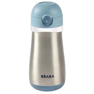 Поильник термос Beaba GOURDE INOX + ANSE 350ML WBLUE 913521 в Москве от компании М.Видео