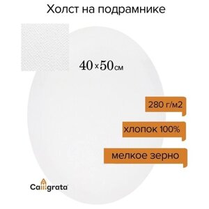 Холст на подрамнике овальный, хлопок 100%, грунт акриловый, 1,5*40*50 см, м/з, 280г/м²7580653 в Москве от компании М.Видео