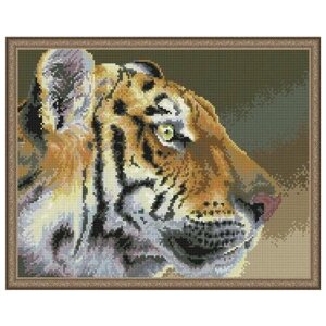 Алмазная мозаика Величественный тигр 40x50 см. в Москве от компании М.Видео