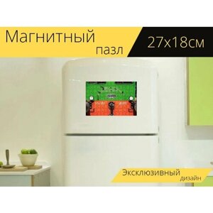 Магнитный пазл "Паровоз, тепловоз, железная дорога" на холодильник 27 x 18 см. в Москве от компании М.Видео