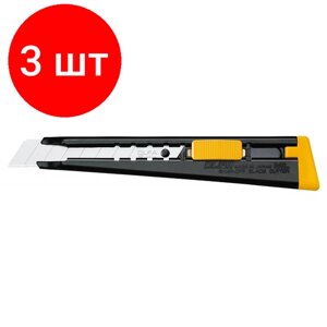 Комплект 3 штук, Нож OLFA c металл. корпусом, автофиксатор, 18мм, OL-ML в Москве от компании М.Видео