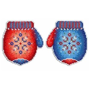 М. П.Студия Набор для вышивания на пластиковой канве Морозная рукавичка 11 х 10 см (Р-457) в Москве от компании М.Видео