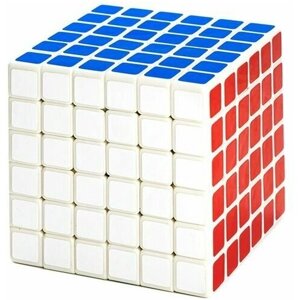 Скоростной Кубик Рубика ShengShou 6x6х6 / Развивающая головоломка / Белый пластик в Москве от компании М.Видео