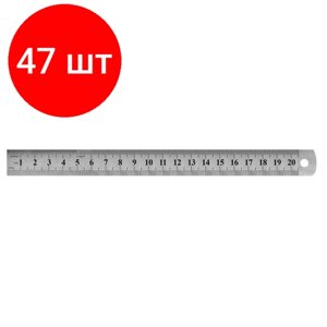 Комплект 47 штук, Линейка металлическая 20 см Attache в Москве от компании М.Видео