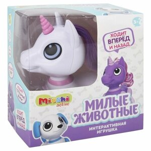 Интерактивная игрушка Mioshi Active "Милые животные: Единорожка" (13 см, свет, звук, подвиж, роз.) в Москве от компании М.Видео