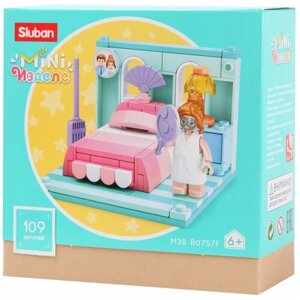 Конструктор SLUBAN Mini Handcraft M38-B0757F Спальня, 109 дет. в Москве от компании М.Видео