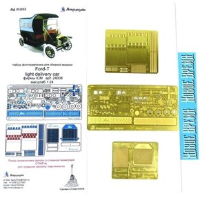 Фототравление Микродизайн Ford Model T 1912 Light Delivery Car (ICM), 1/24 в Москве от компании М.Видео