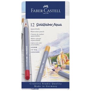 Faber-Castell Акварельные карандаши Goldfaber Aqua, 12 цветов (114612) в Москве от компании М.Видео