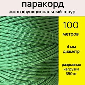 Паракорд светло-зеленый / шнур универсальный 4 мм / 100 метров в Москве от компании М.Видео