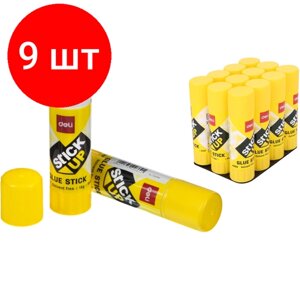 Комплект 9 штук, Клей-карандаш 15г Deli Stick UP EA20110 ПВП в Москве от компании М.Видео