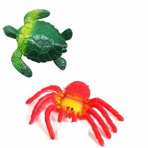 Паук и черепаха резиновая 2 шт игрушка паук антистресс черепаха фигурка в Москве от компании М.Видео