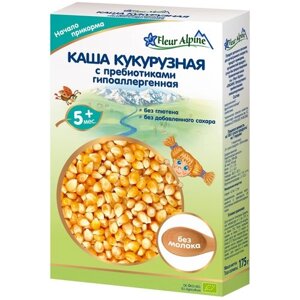 Каша Fleur Alpine Органик кукурузная с пребиотиками гипоаллергенная, 5 мес., 175 г в Москве от компании М.Видео