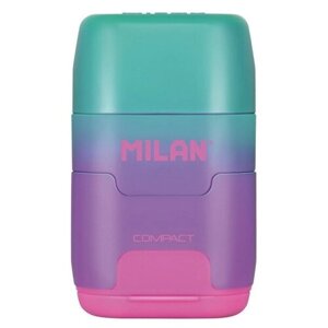 Ластик-точилка Milan COMPACT SUNSET ластик из синт каучука фиол-розовый 2 шт. в Москве от компании М.Видео