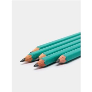 Набор чернографитных простых карандашей 10 штук HB с ластиком (стеркой) CLIPSTUDIO в Москве от компании М.Видео