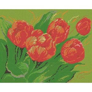 Вышивка бисером картины Тюльпаны 24*30см в Москве от компании М.Видео