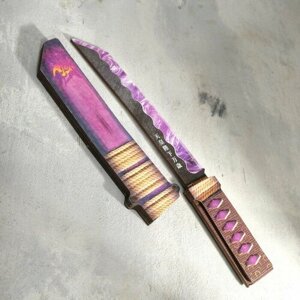 Сувенир деревянный "Нож Танто", в ножнах, фиолетовый в Москве от компании М.Видео