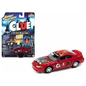 Модель коллекционная Johnny Lightning Modern Clue 2000 Ford Mustang (Miss Scarlet) в Москве от компании М.Видео