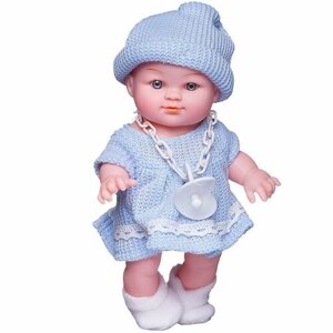 Пупс ABtoys "Мой малыш", озвученный в голубом платье 22,9 см в Москве от компании М.Видео
