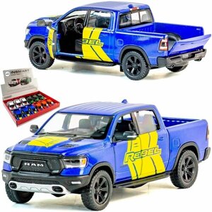 Машинка игрушка металлическая 1:46 2019 Dodge RAM 1500 Livery Edition (Додж Рам), 12,5 см, детская, инерционная / Синий в Москве от компании М.Видео