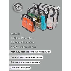 Сумка В роддом прозрачная готовая для мамы и малыша набор из 3 шт. (большая +2 средние сумки) в Москве от компании М.Видео