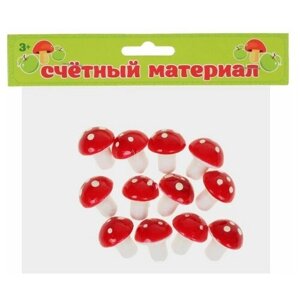 Счётный набор "Грибочки", 12 шт., размер грибочка: 2,5 см в Москве от компании М.Видео