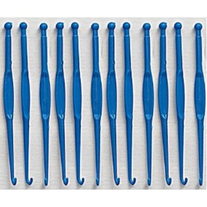Набор крючков для плетения из резинок 12 шт Цвет синий в Москве от компании М.Видео