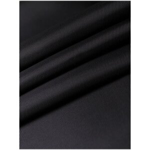 Ткань подкладочная черная для одежды MDC FABRICS S009\bk однотонная для шитья, в рубчик. Поливискоза. Отрез 1 метр в Москве от компании М.Видео