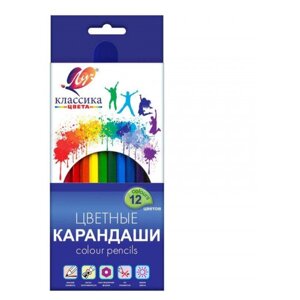 Карандаши Луч Классика шестигранные, 12 цветов в Москве от компании М.Видео
