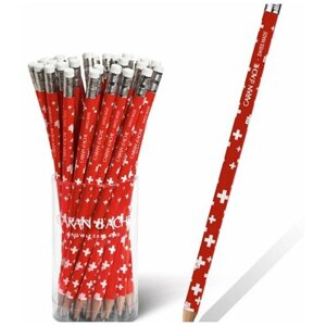 Набор карандашей графитовых Carandache Swiss Flag, HB, с ластиком, 2.1мм, 36 штук, пластиковый стакан 36 штук в Москве от компании М.Видео