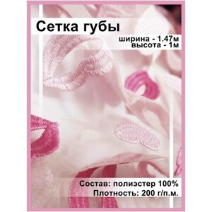 Ткань для шитья Сетка с вышивкой губы в Москве от компании М.Видео