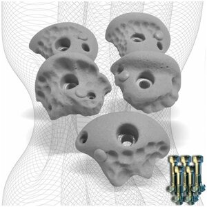 Зацепы Rock-2-Gr-Bolt для скалодрома от производителя JUJA HOLDS - 5 шт. + болты в Москве от компании М.Видео