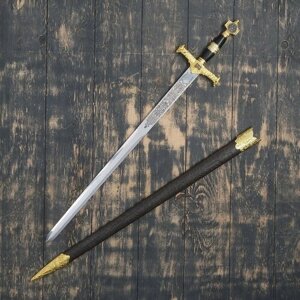 Сувенирный меч, рукоять Звезда Давида, клинок роспись, 86 см в Москве от компании М.Видео
