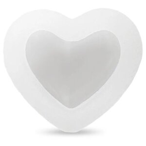Силиконовый молд Epoxy Master 3D сердце, 5х4 см