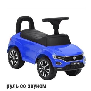 Каталка-толокар Sevillababy "Volkswagen T-ROC" со звуком (синий) в Москве от компании М.Видео