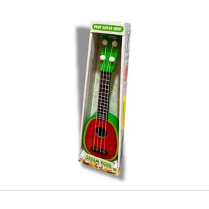 Игрушка детская музыкальная Гитара-укулеле в виде фрукта Арбуза 4 струны,37 см в Москве от компании М.Видео