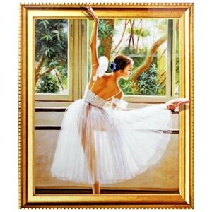 Алмазная мозаика 5D 40*50 см балерина в Москве от компании М.Видео