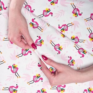 Ткань трикотаж интерлок 180 гр/м розовый фламинго (2656) в Москве от компании М.Видео