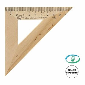 Угольник деревянный УЧД 45° х 110 мм (Можга) С138, береза (штрихкодированный) в Москве от компании М.Видео
