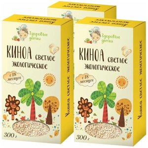 Киноа белая с 18 мес 300г по 3 шт кашки ТМ Здоровые детки в Москве от компании М.Видео