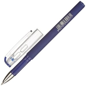 Ручка гелевая Комус синий, 0,5 мм, конусный наконечник в Москве от компании М.Видео