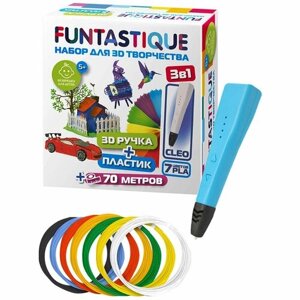 Набор Funtastique 3D-ручка CLEO + PLA 7 цветов (FPN04U-PLA-7) в Москве от компании М.Видео