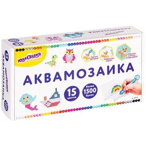 Юнландия Набор для творчества Аквамозаика 15 цветов 663778 разноцветный в Москве от компании М.Видео