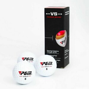 Мячи для гольфа "VS" трехкомпонентные, d=4.3 см, набор 3 шт в Москве от компании М.Видео