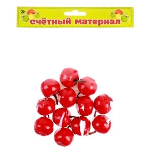 Счётный набор "Красные яблочки", 12 шт., яблоко: 3,5 х 3 см в Москве от компании М.Видео