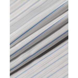 Ткань подкладочная бело-голубая MDC FABRICS S605, рукавная. Полиэстер, вискоза, для шитья, для верхней одежды. Отрез 1 метр. в Москве от компании М.Видео