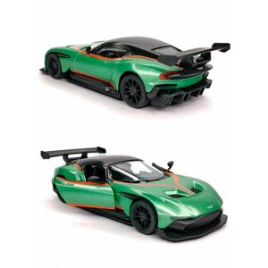 Металлическая машинка Kinsmart 1:38 «Aston Martin Vulcan с принтом» инерционная, зелёная KT5407DF-3 в Москве от компании М.Видео