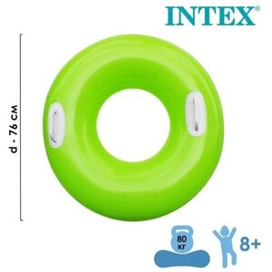 INTEX Круг для плавания «Яркое настроение», с ручками, d=76 см, от 8 лет, цвета микс, 59258NP INTEX